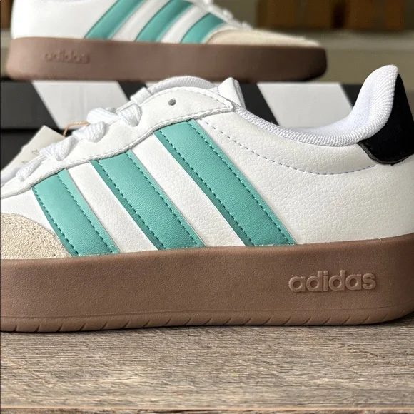 adidas White and Teal Sneakers - Picture 9 of 12